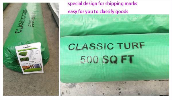 擬似草のカーペットUを美化する39mmの合成物質は家のために形づくヤードSGSが承認した