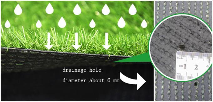 48mm Wは美化GSW4 4調子のための耐久の人工的な草を極度のDrainge形づける