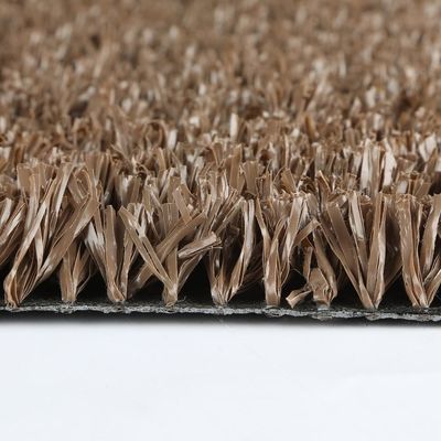 ISO 10mmの人工的な赤い泥炭の人工的な草のカーペット色
