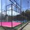 20mx10m青いピンクの黒いPadelのテニス コートの屋外のPadel裁判所